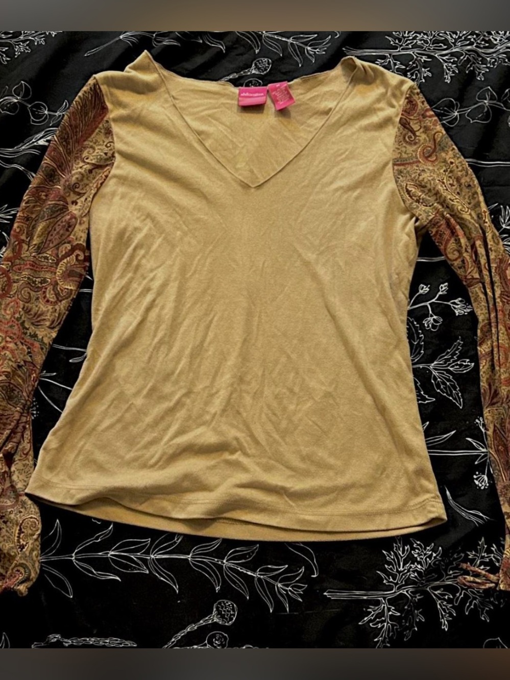 xhileration hippy 70s blouse